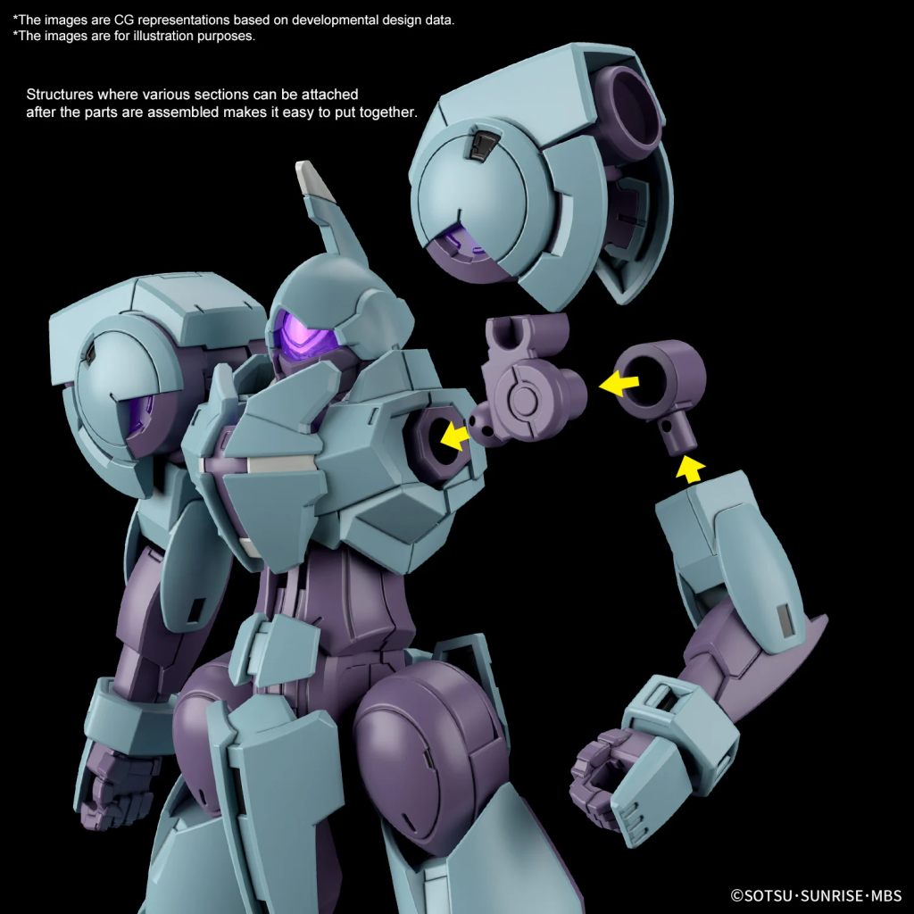THE WITCH FROM MERCURY - HG 1/144 Heindree - Model Kit - 5