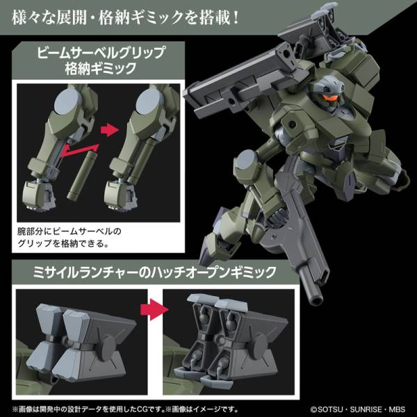 GUNDAM THE WITCH FROM MERCURY - HG 1/44 Zowort Heavy - Model Kit - 4