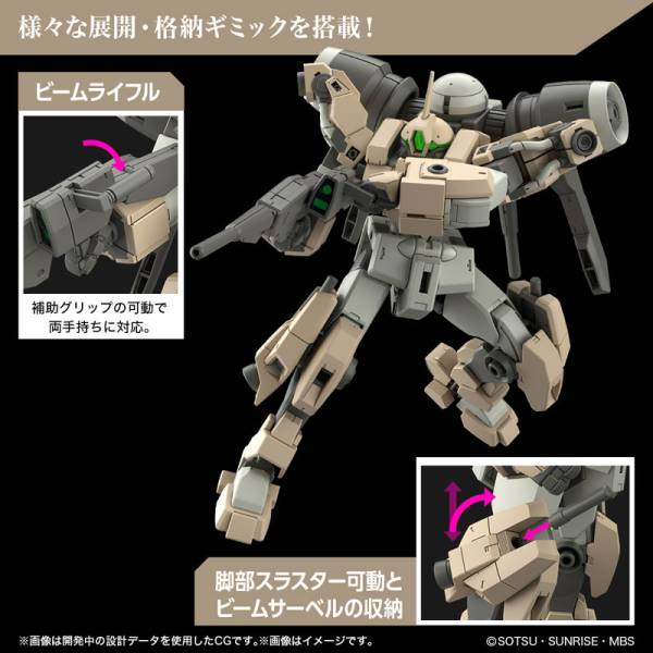 GUNDAM THE WITCH FROM MERCURY - HG 1/44 Demi Barding - Model Kit - 4