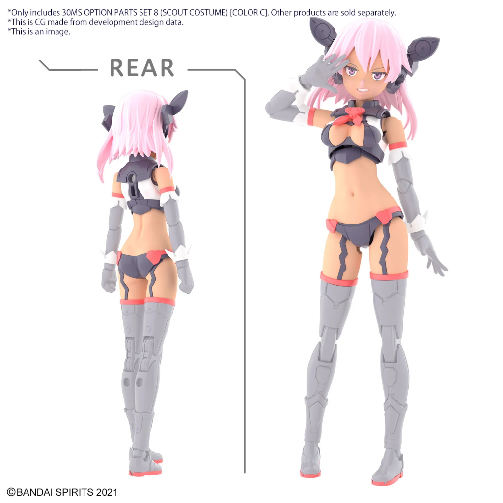 30MS - Option Parts Set 8 (Scout Costume Color C) - Model Kit - 3