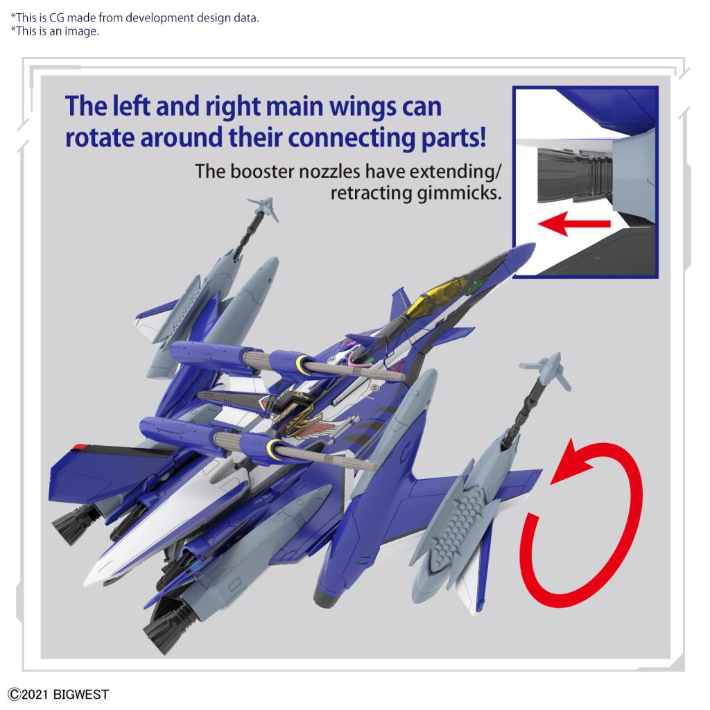 MACROSS - HG 1/100 YF-29 Durandal Valkyrie Full Set - Model Kit - 4