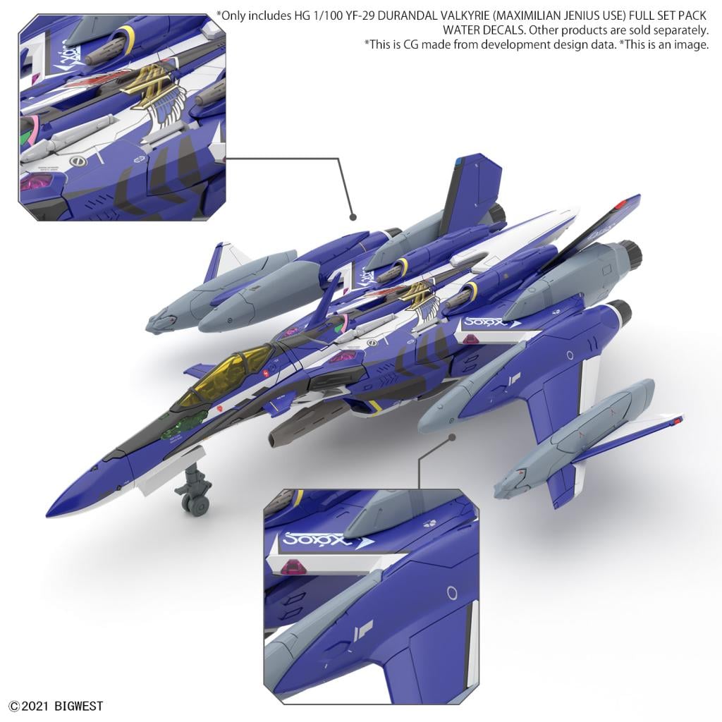 MACROSS - HG1/100 YF-29 Durandal Valkyrie Full Set Water D. -Model Kit - 4