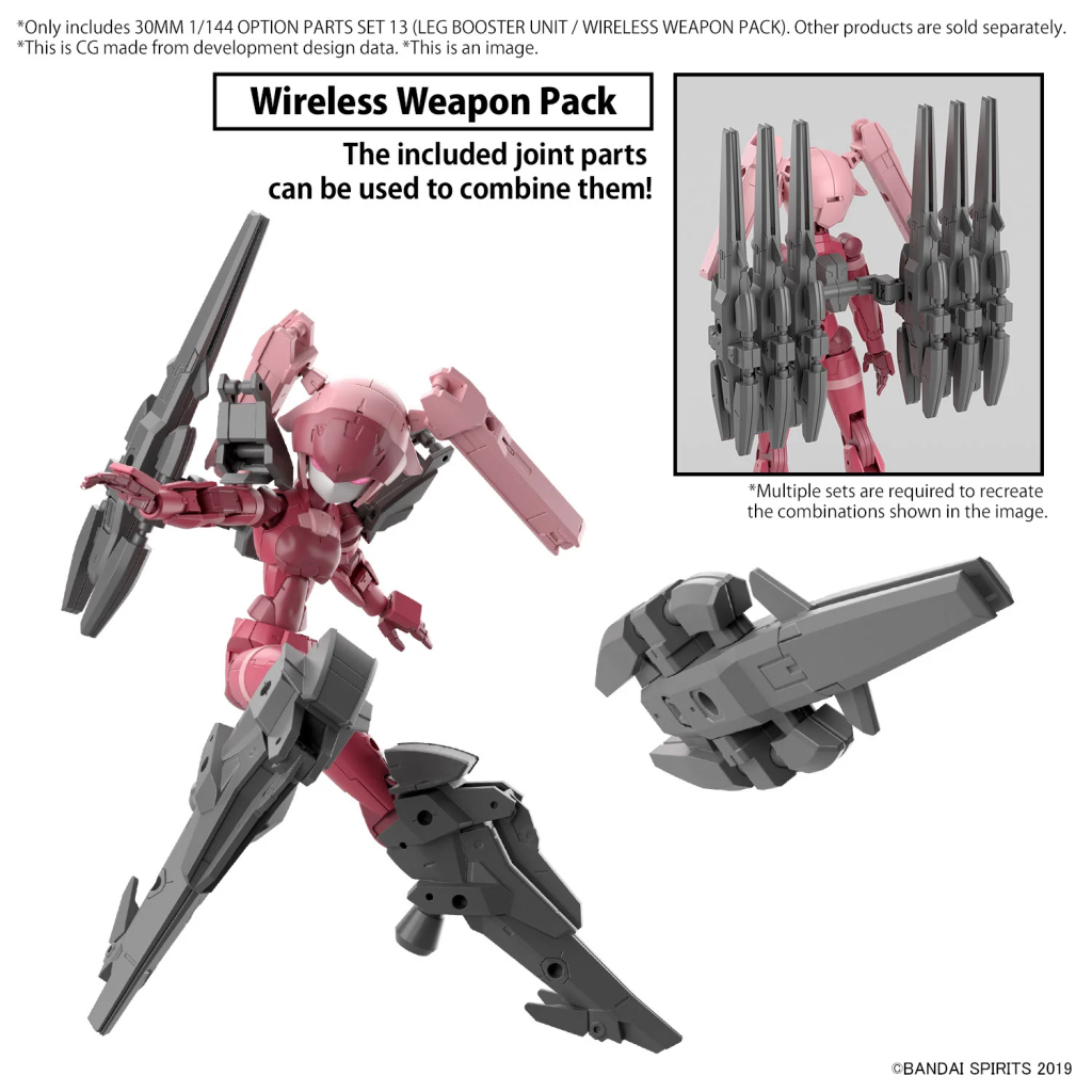 30MM - 1/144 Option Parts Set 13 (Leg booster unit / ...) - Model Kit - 3