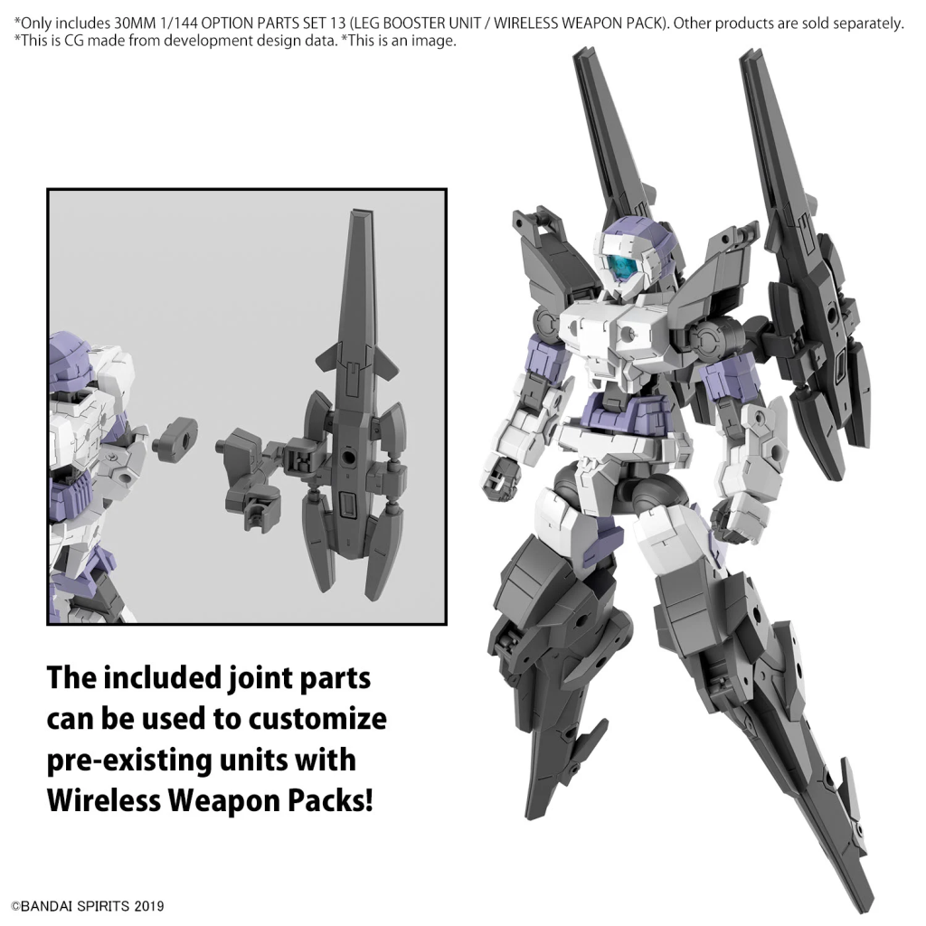 30MM - 1/144 Option Parts Set 13 (Leg booster unit / ...) - Model Kit - 6
