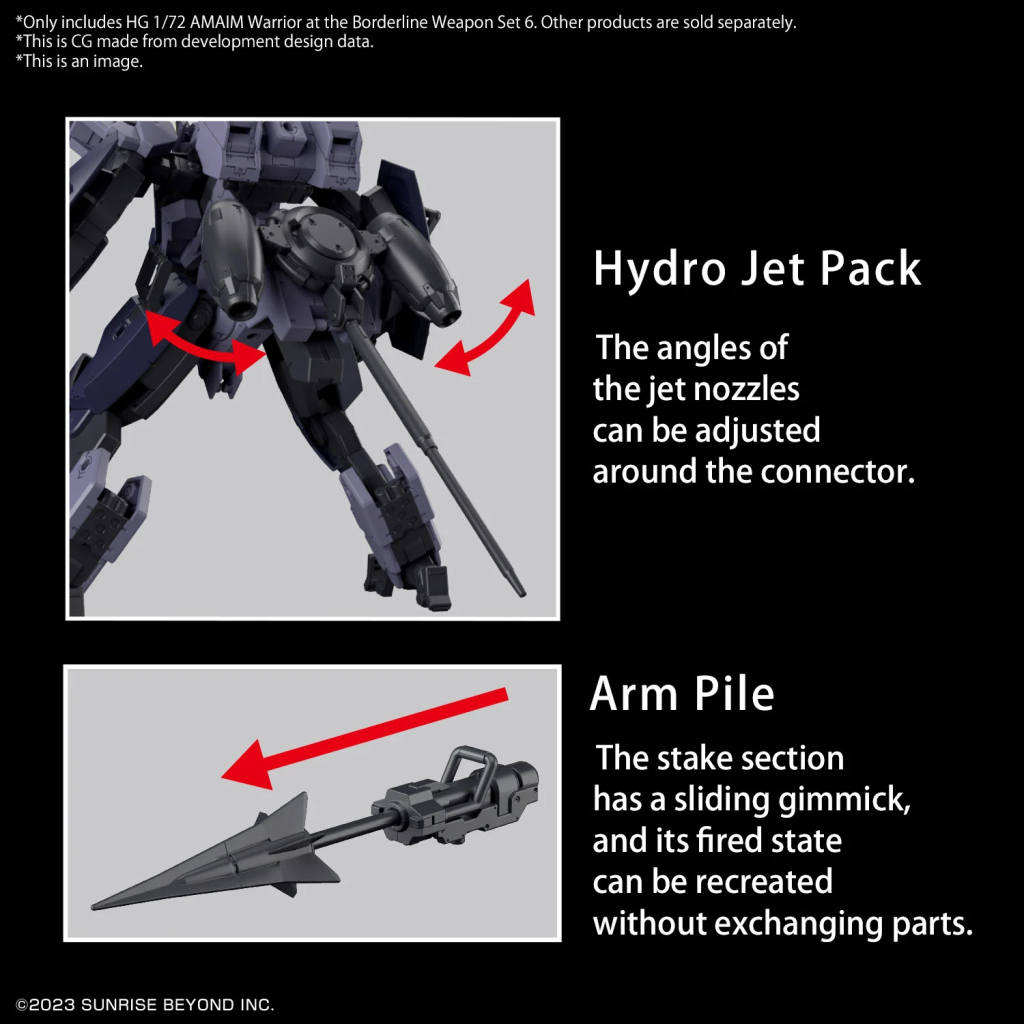 AMAIM - HG 1/72 AMAIM Weapon Set 6 - Model Kit - 5