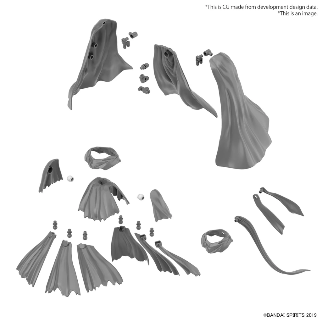 30MM - 1/144 Option Parts Set 14 (Multi Cloth) - Model Kit - 4