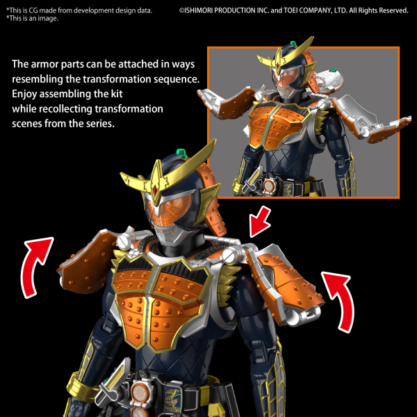 KAMEN RIDER - Figure-rise Standard Gaim Orange Arms - Model Kit - 3