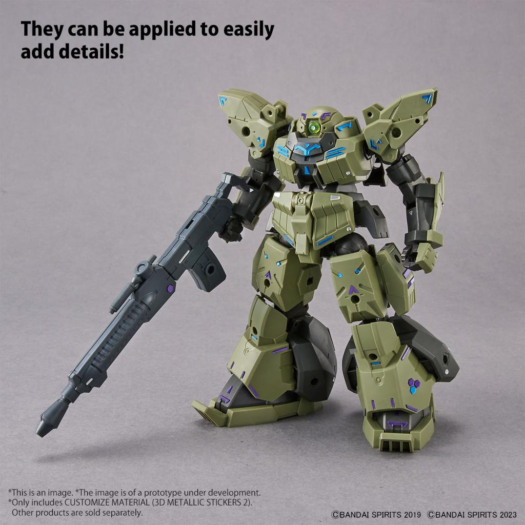 30MM - Customize Material (3D Metallic Stickers 2) - Model Kit - 3