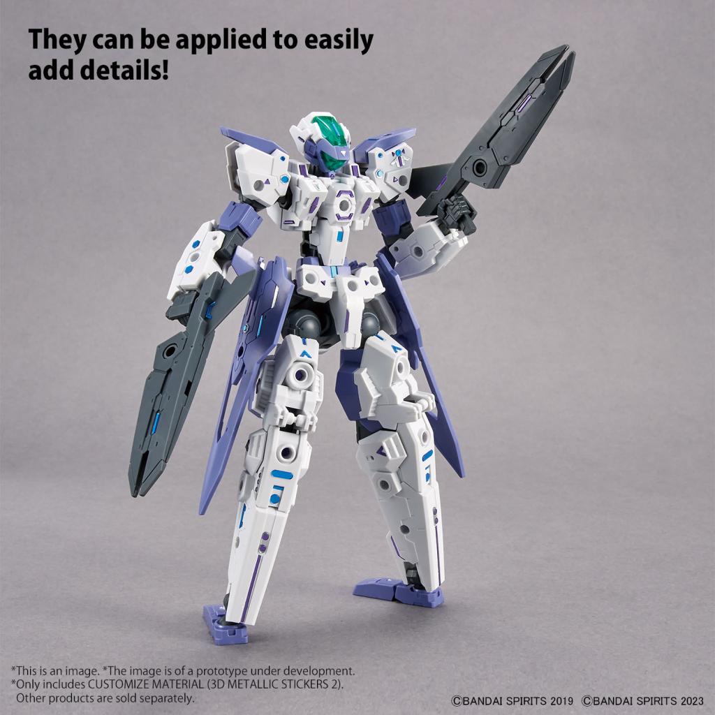 30MM - Customize Material (3D Metallic Stickers 2) - Model Kit - 4