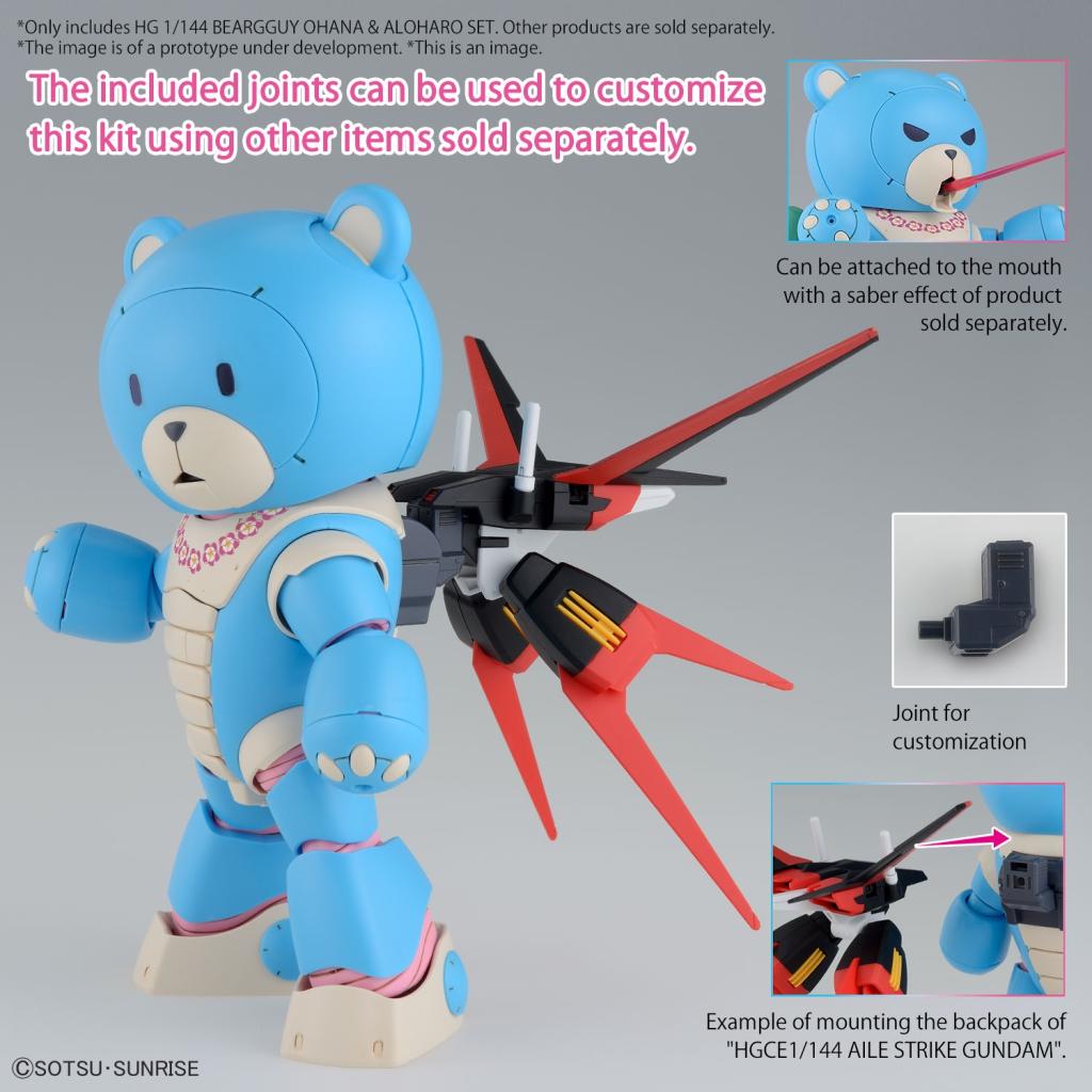 GUNDAM - HG 1/144 Beargguy Ohana & Aloharo Set - Model Kit - 3