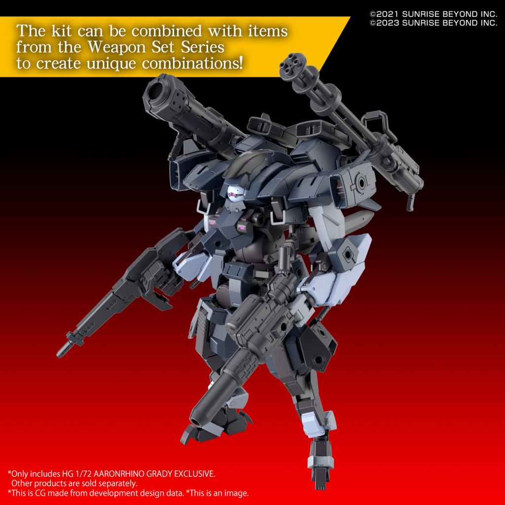 AMAIM - HG 1/72 Aaronrhino Grady Exclusive - Model Kit - 3