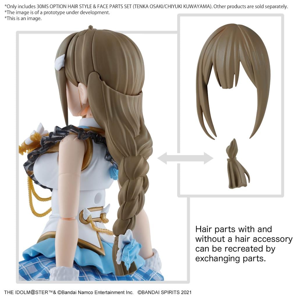 THE IDOLMASTER - 30MS Option hair style & Face Parts Set - Model Kit - 6