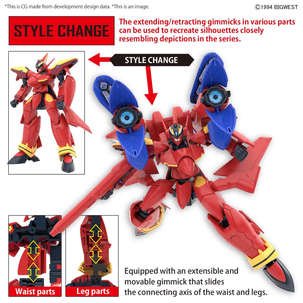 MACROSS -HG 1/100 VF-19 Custom Fire Valkyrie w/ sound Boost -Model Kit - 4