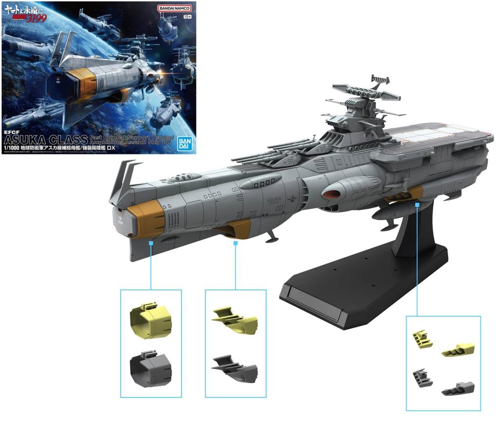 YAMATO 1/1000 EFCF Asuka Class Fast Combat Support Ship Model