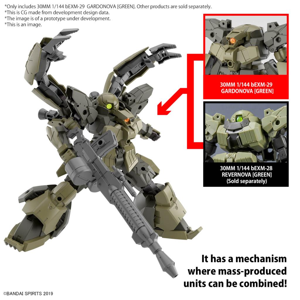 30MM - 1/144 bEXM-29 Gardonova (Green) - Model Kit - 6