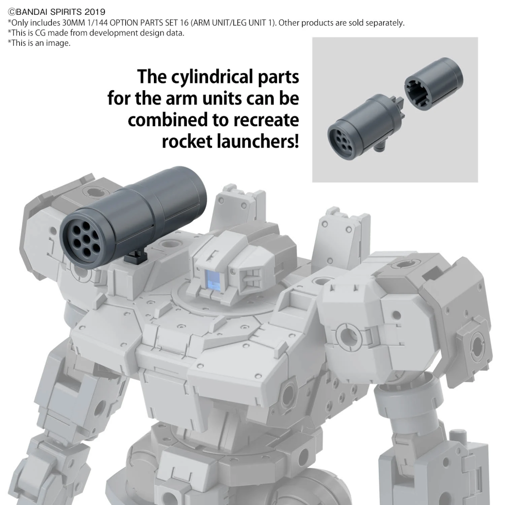 30MM - 1/144 Option Parts Set 16 (Arm Unit/Leg Unit 1) - Model Kit - 5