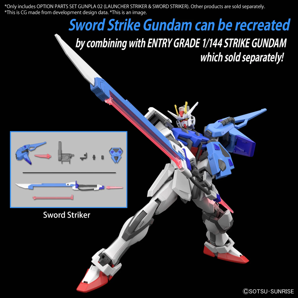GUNDAM - Option Parts Set Gunpla 2 (Launcher/Sword Striker) -Model Kit - 5