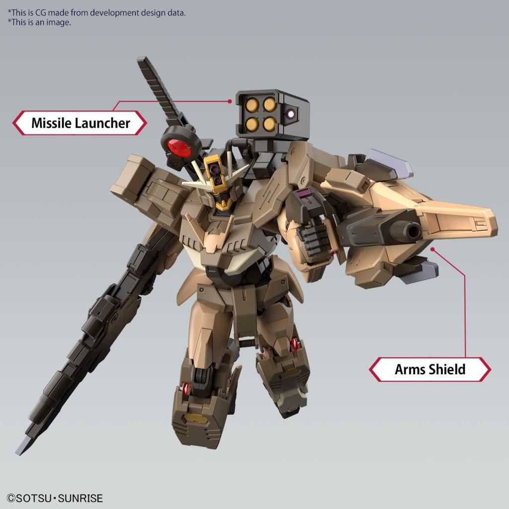 GUNDAM - HG 1/144 Gundam 00 Command Quan(T) Desert Type - Model Kit - 3