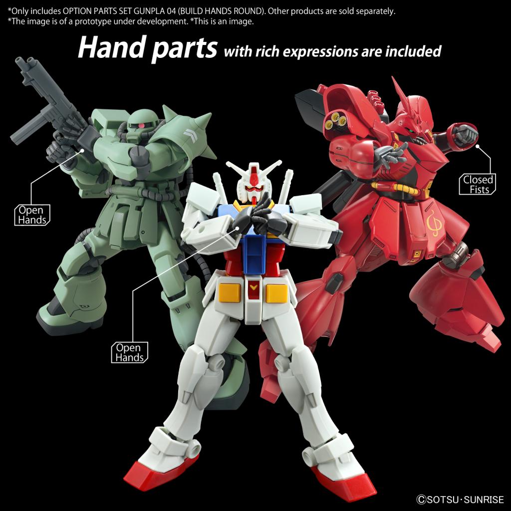 GUNDAM Option Parts Set Gunpla 4 (Build Hands Round) Model Kit