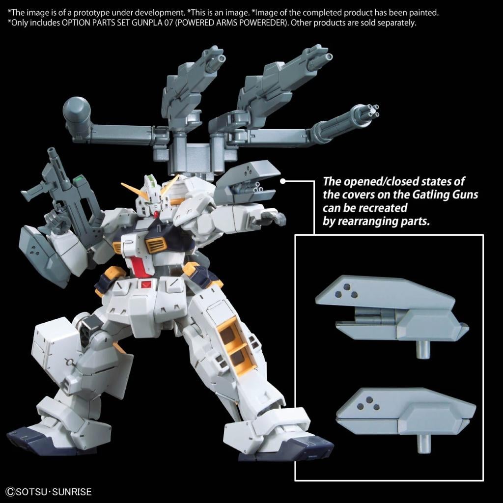 GUNDAM -Option Parts Set Gunpla 07 (Powered Arms Powereder) -Model Kit - 6