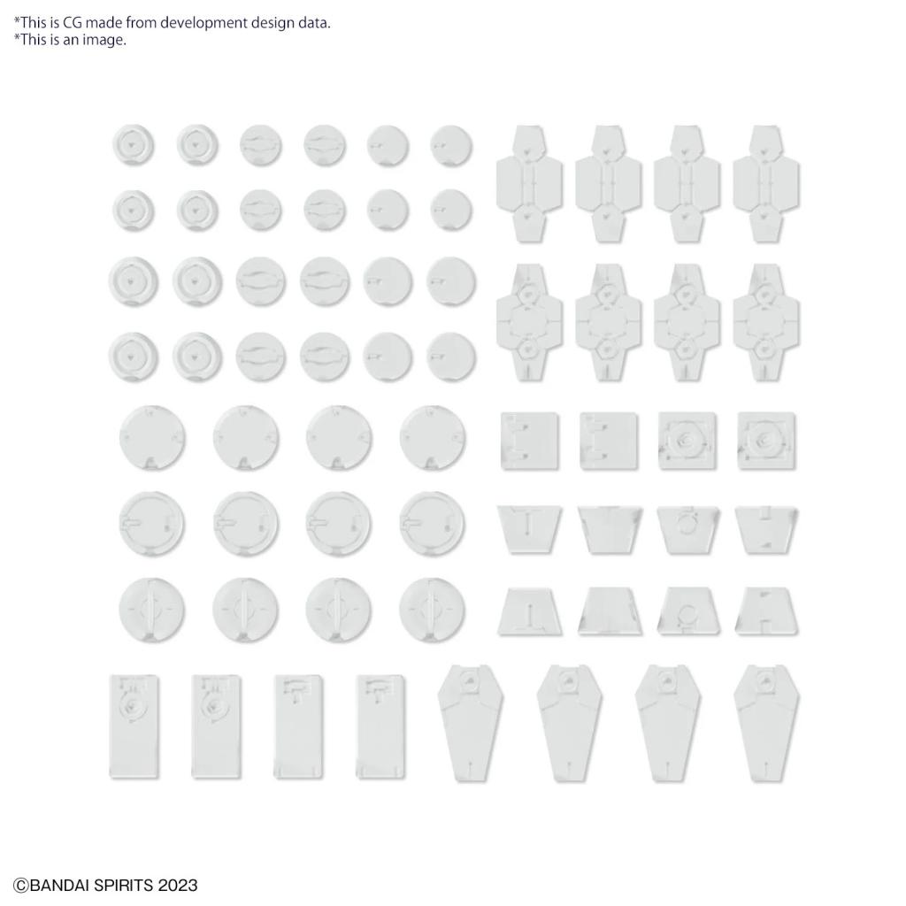 30MM - Customize Material (Decoration Parts 1 White) - Model Kit - 2