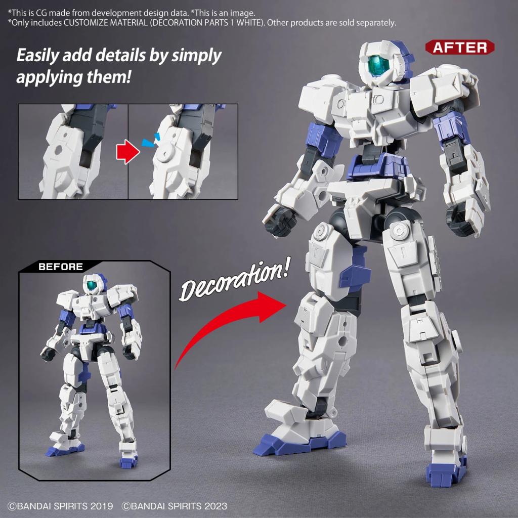 30MM - Customize Material (Decoration Parts 1 White) - Model Kit - 4