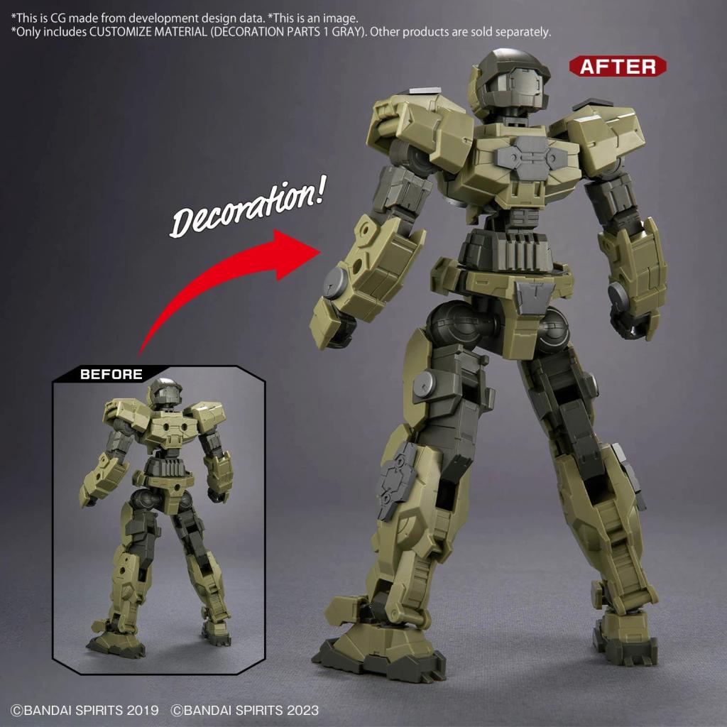 30MM - Customize Material (Decoration Parts 1 Gray) - Model Kit - 5
