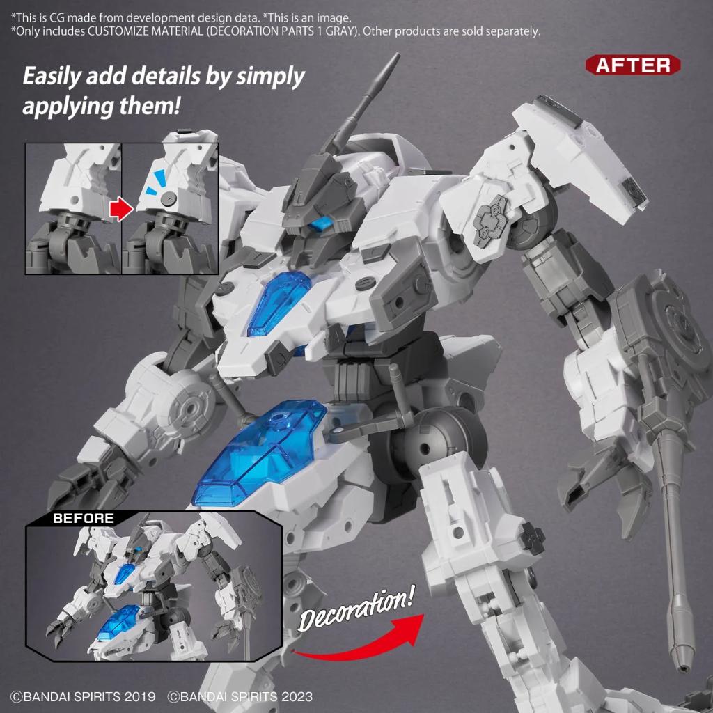 30MM - Customize Material (Decoration Parts 1 Gray) - Model Kit - 6