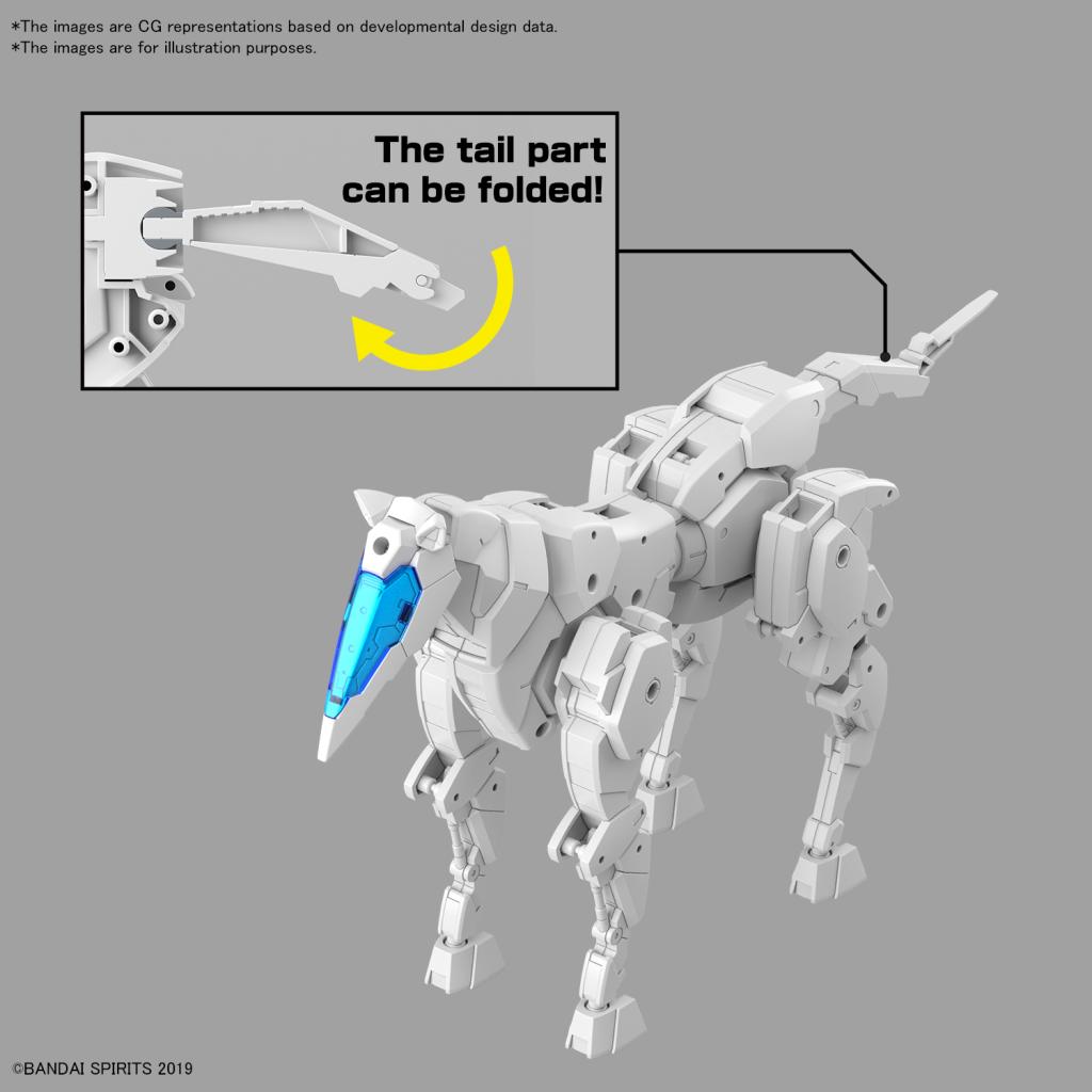 30MM - 1/144 Extended Armament Vehicule (Horse Mecha) White -Model Kit - 6