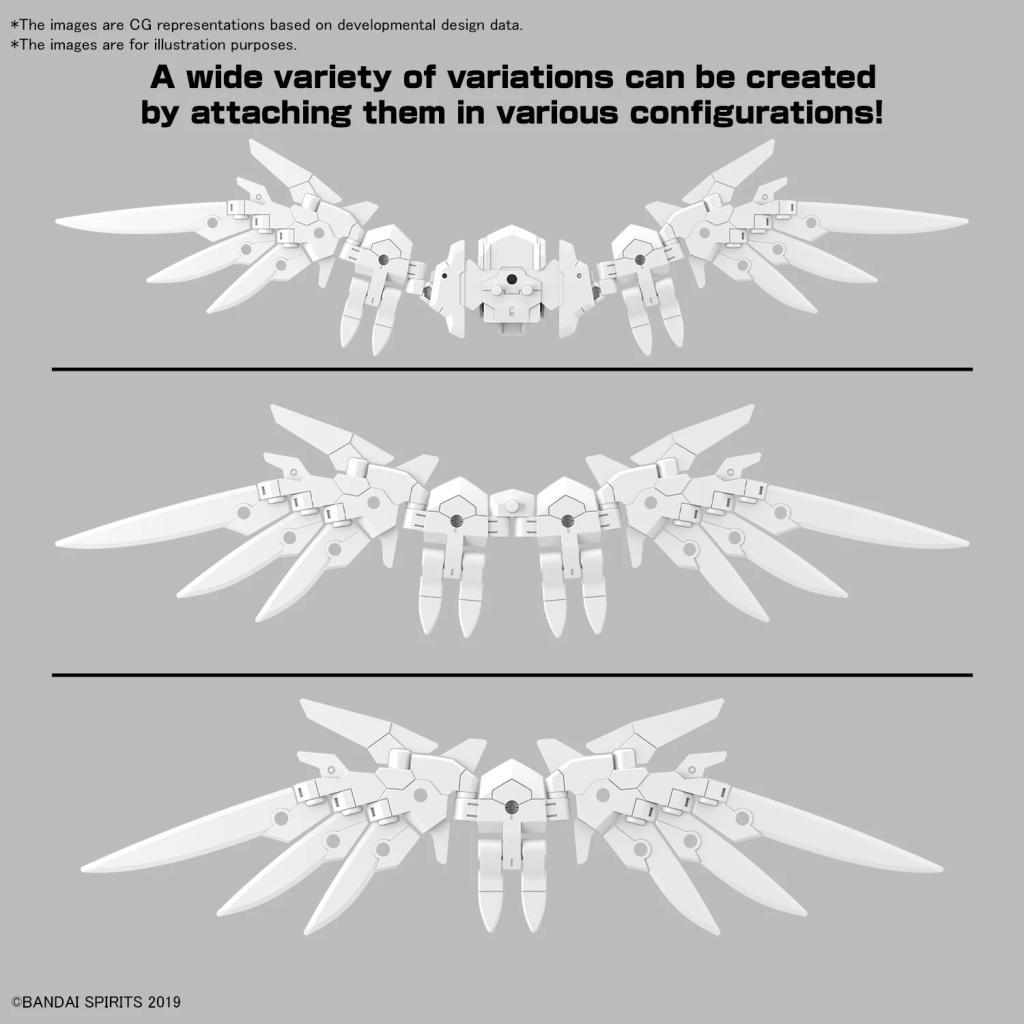 30MM - 1/144 Option parts set 17 (Wing Unit 1) - Model Kit - 3