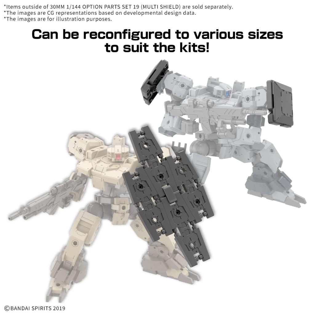 30MM - 1/144 Option parts set 19 (Multi Shield) - Model Kit - 6