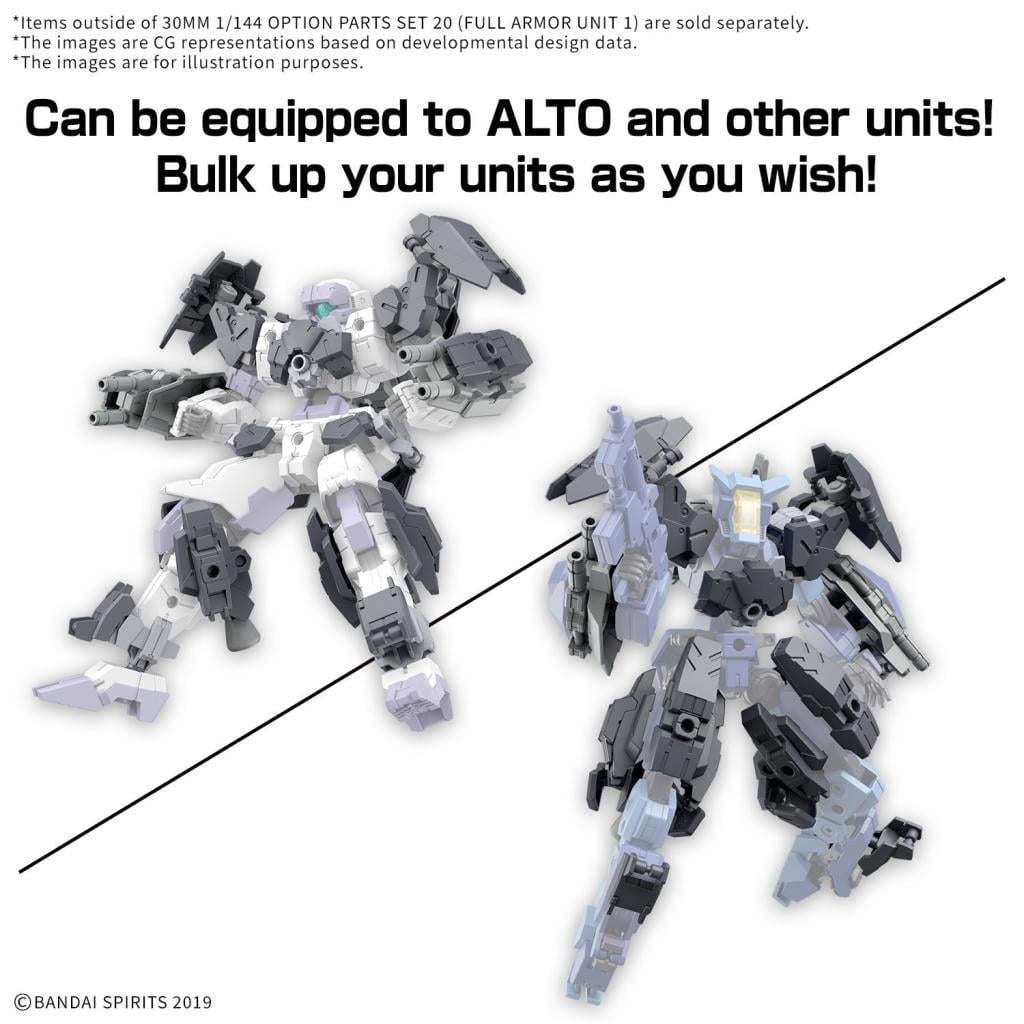 30MM - 1/144 Option Parts Set 20 (Full armor unit 1) - Model Kit - 5