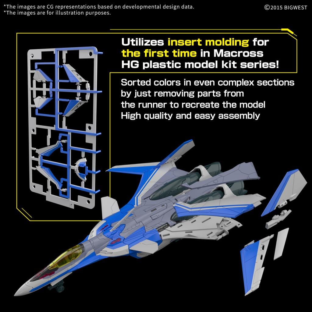 MACROSS - HG 1/100 VF-31J Siegfried (Hayate Immelmann Use) - Model Kit - 5