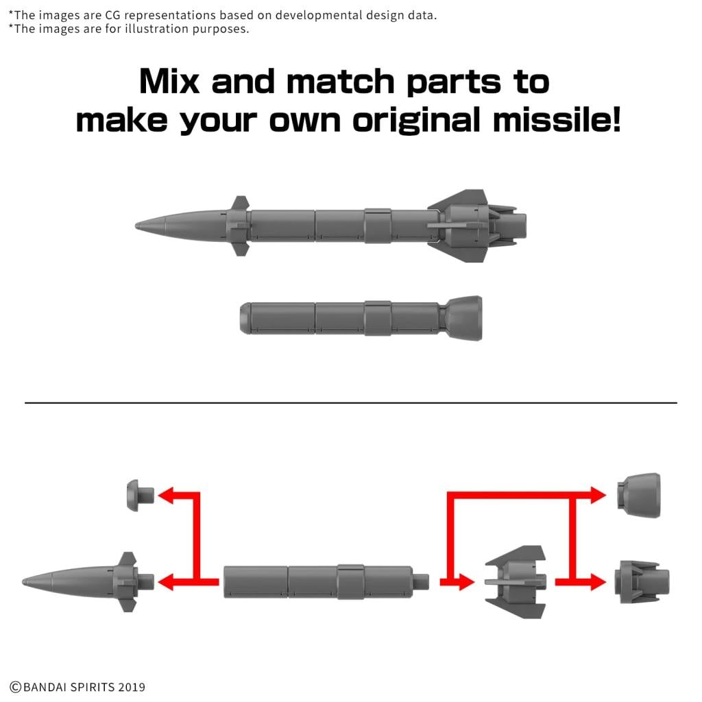 30MM - 1/144 Option Parts set 21 (Multi missile 1) - Model Kit - 3
