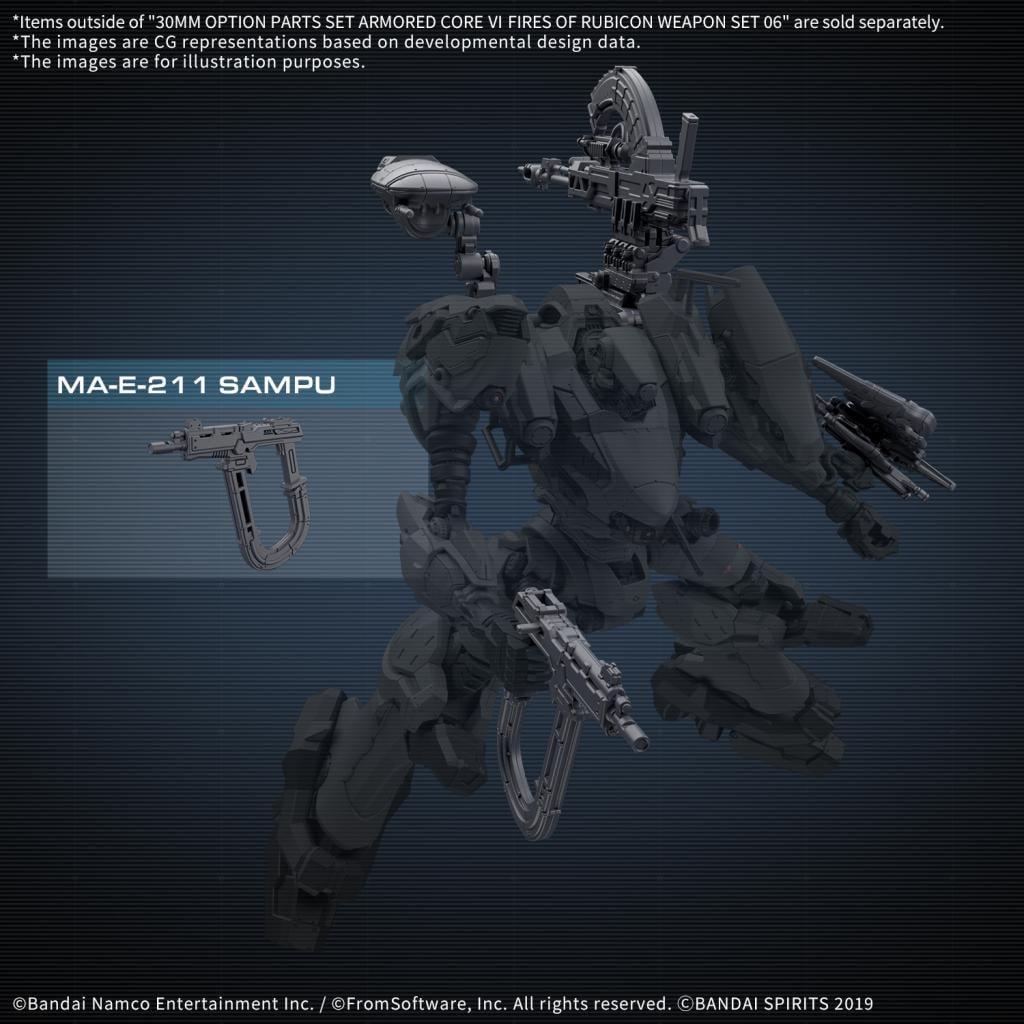 ARMORED CORE VI - 30MM Weapon set 06 - Model Kit : ShopForGeek.com