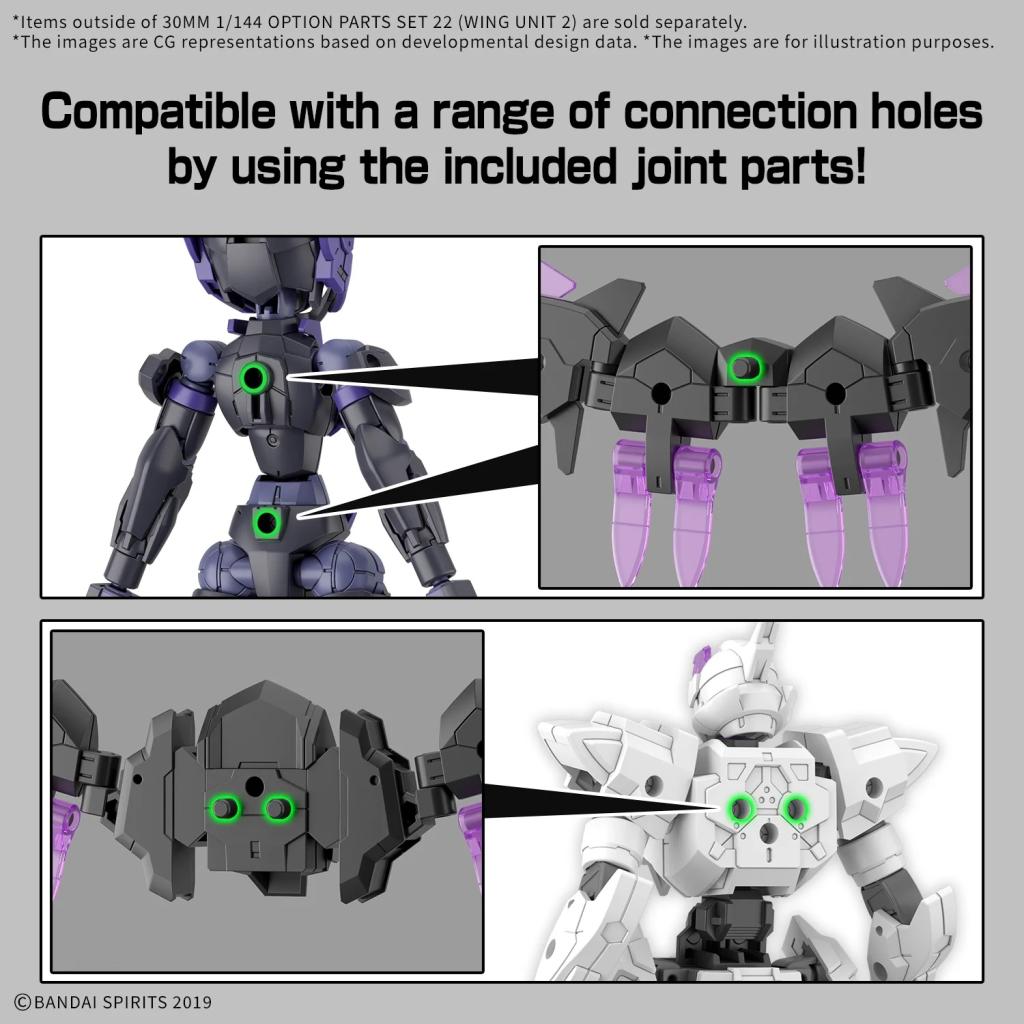 30MM - 1/144 Option parts set 22 (Wing unit 2) - Model Kit - 5