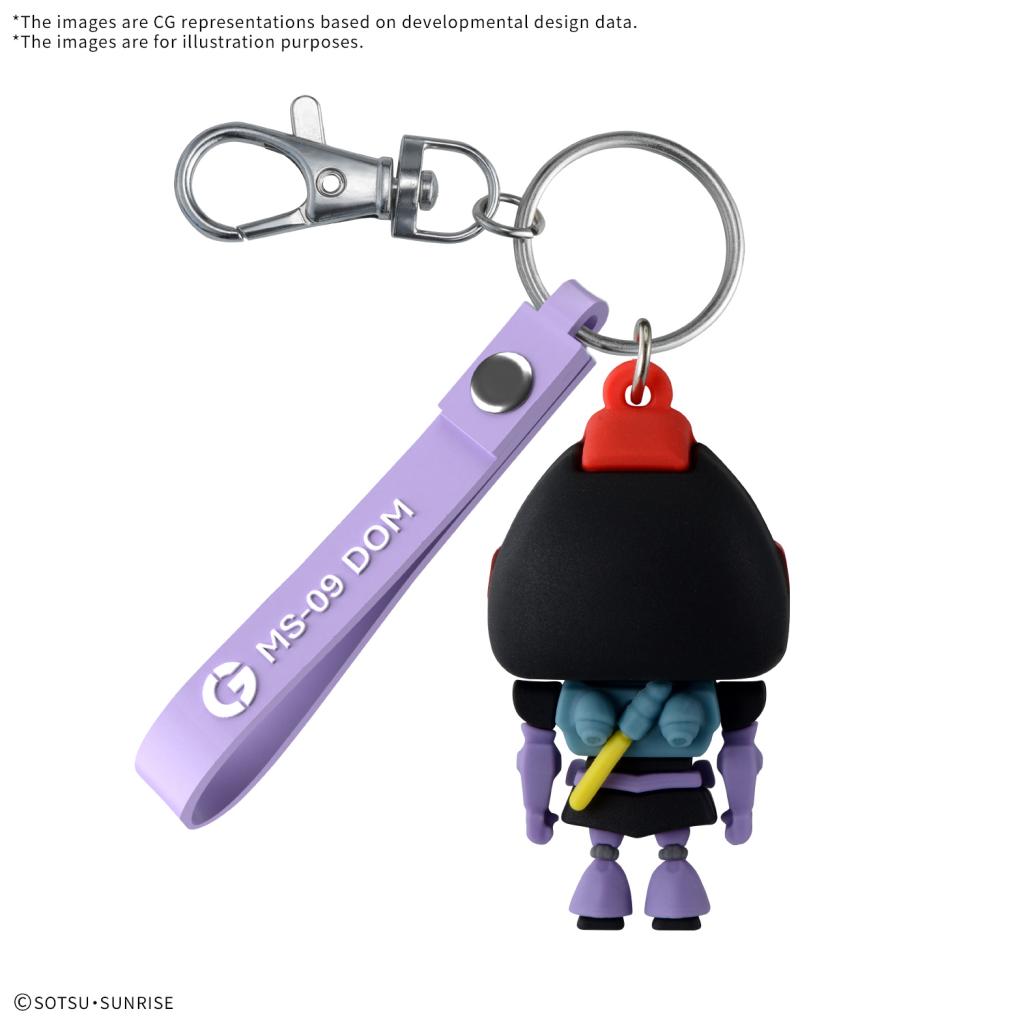 GUNDAM - DOMPLA-KUN - 3D Rubber Mascot Keychain - 2