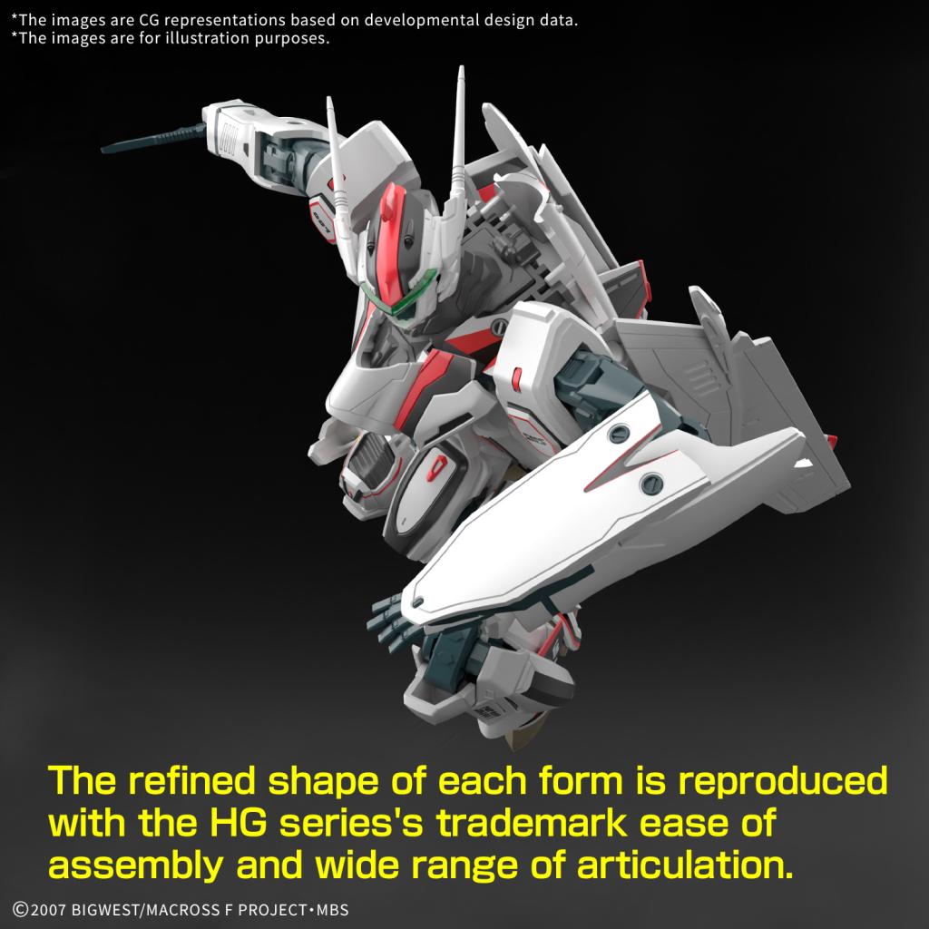 MACROSS - HG 1/100 VF-25F Messiah Valkyrie Alto Custom - Model Kit - 5