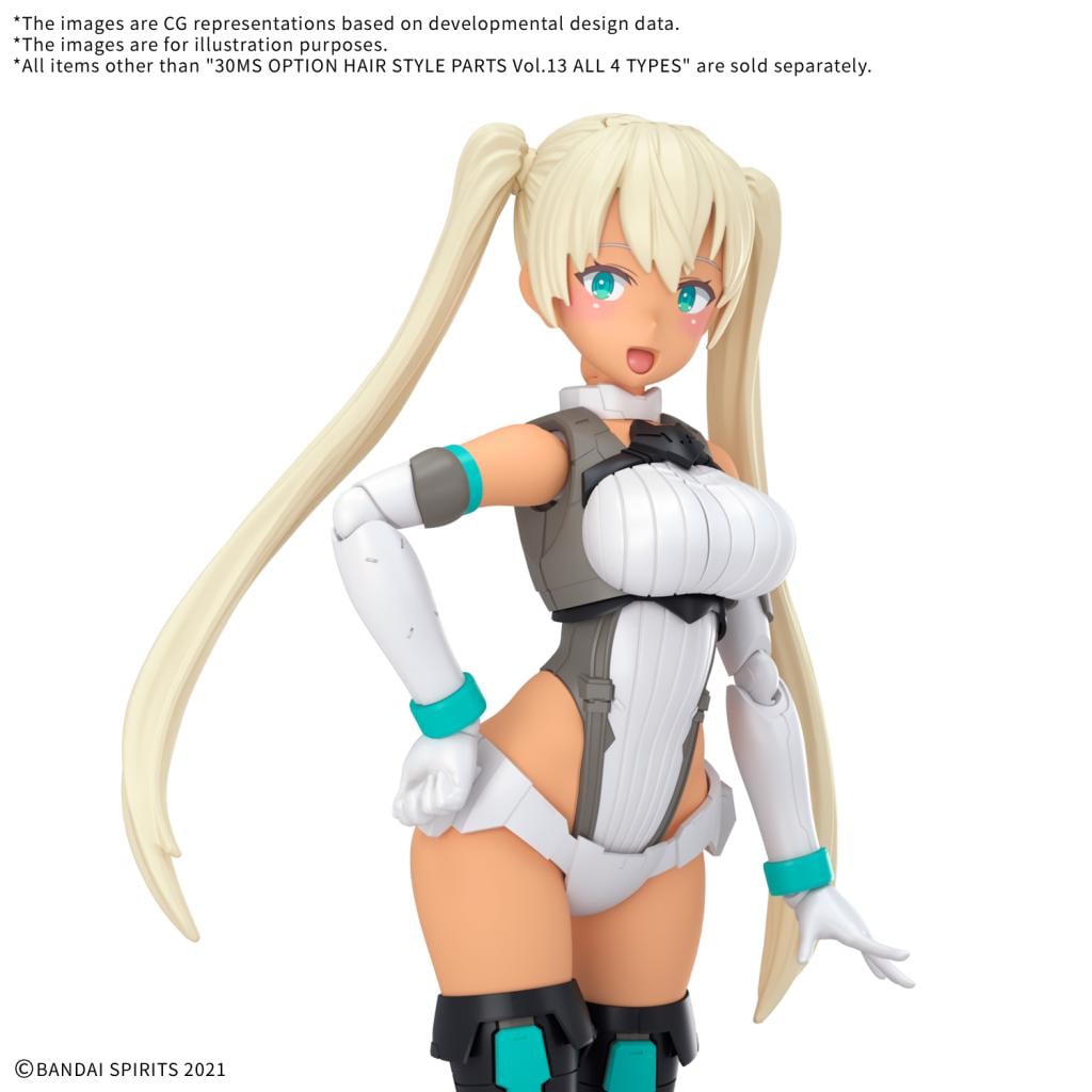 30MS - Option Hair Style Parts Vol. 13 All 4 Types - Model Kit - 2