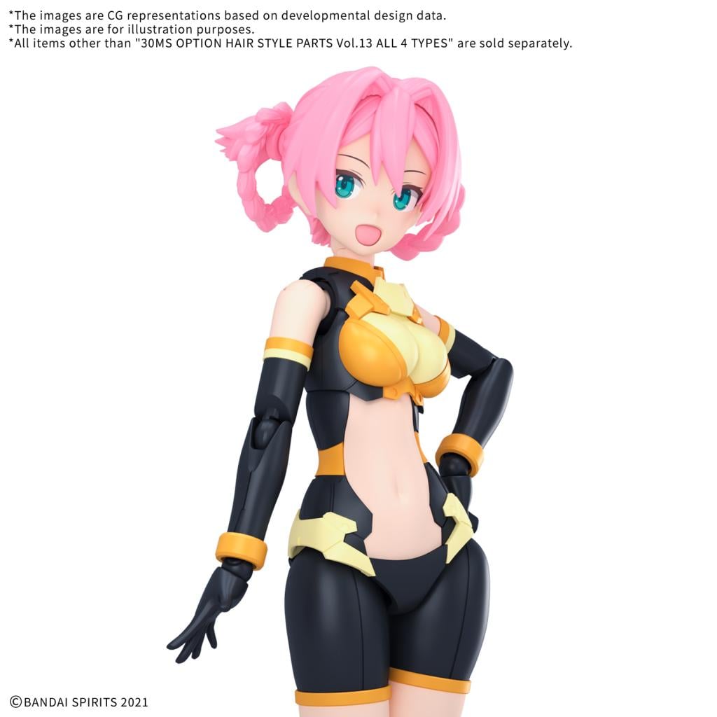 30MS - Option Hair Style Parts Vol. 13 All 4 Types - Model Kit - 3