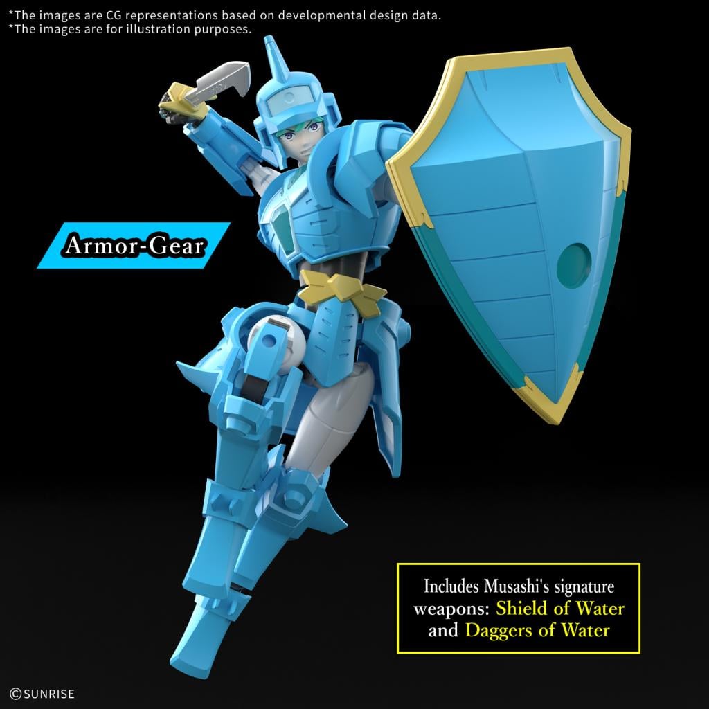 SAMURAI TROOPER -30MF Yoroi-Shinden Samurai Troopers Water - Model Kit - 4