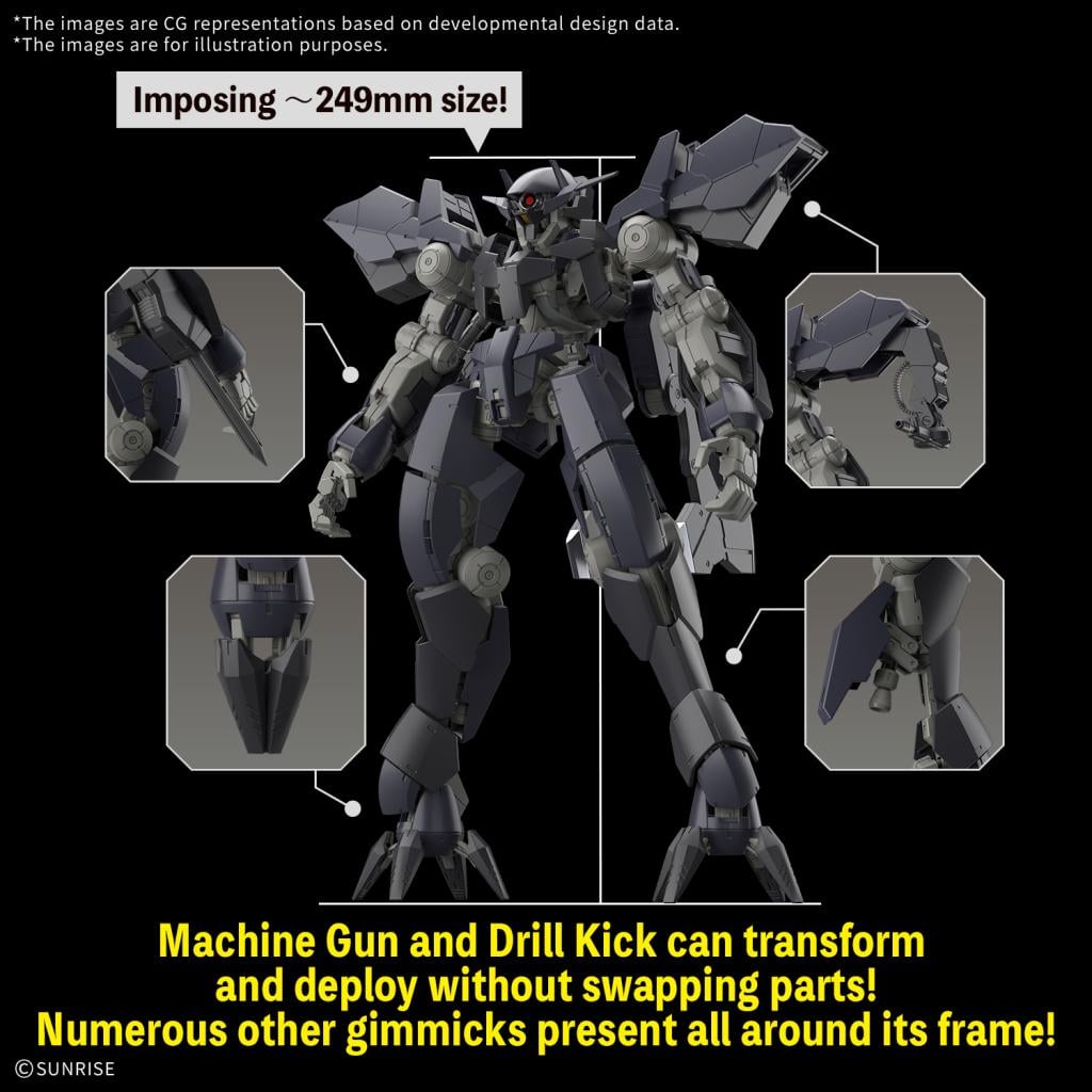 GUNDAM - Full Mechanics 1/100 Graze Ein - Model Kit - 5