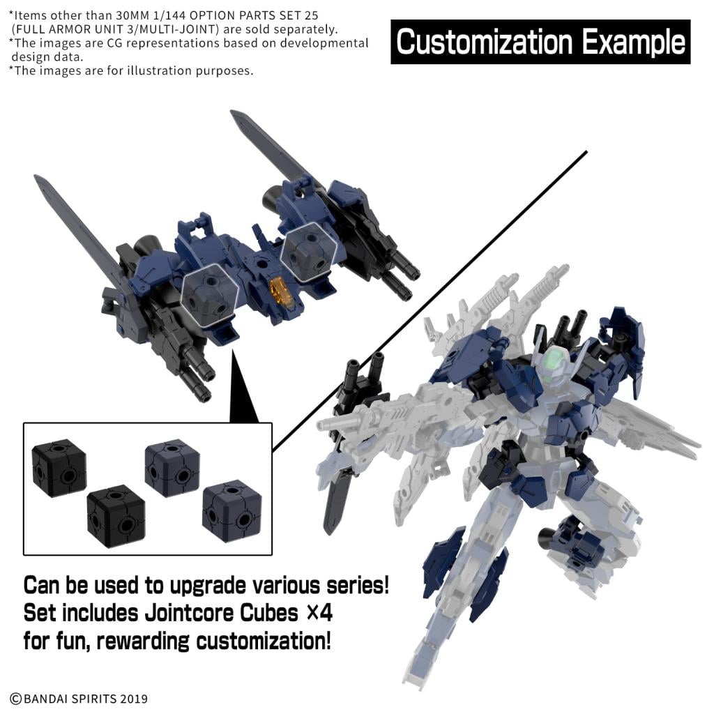 30MM -1/144 Opt Part Set 25 (Full Armor Unit 3/Multi-Joint) -Model Kit - 3