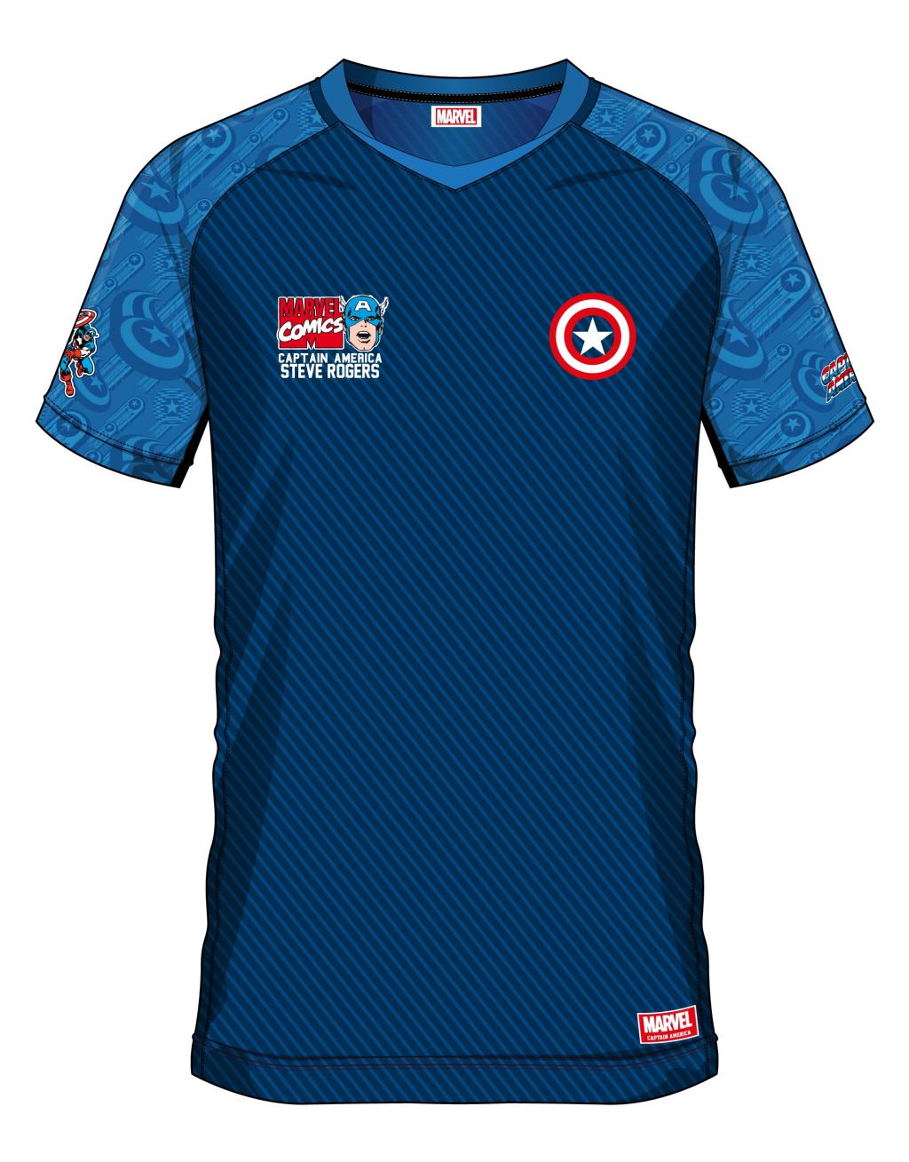 MARVEL Captain America 41 Soccer Jersey Men (M) ShopForGeek