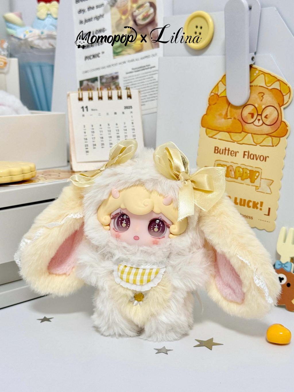 Momopop x Lilina ウサギコスチュームのぬいぐるみ6点セット MOMOPOP - Lilina Flower Dream Series Plush BLIND BOX - 13cm