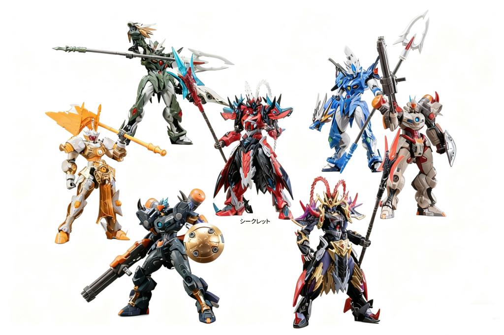 I AM GREAT HERO - Trading Plastic Model Kit BLIND BOX (6pcs) - 13.5cm - 2