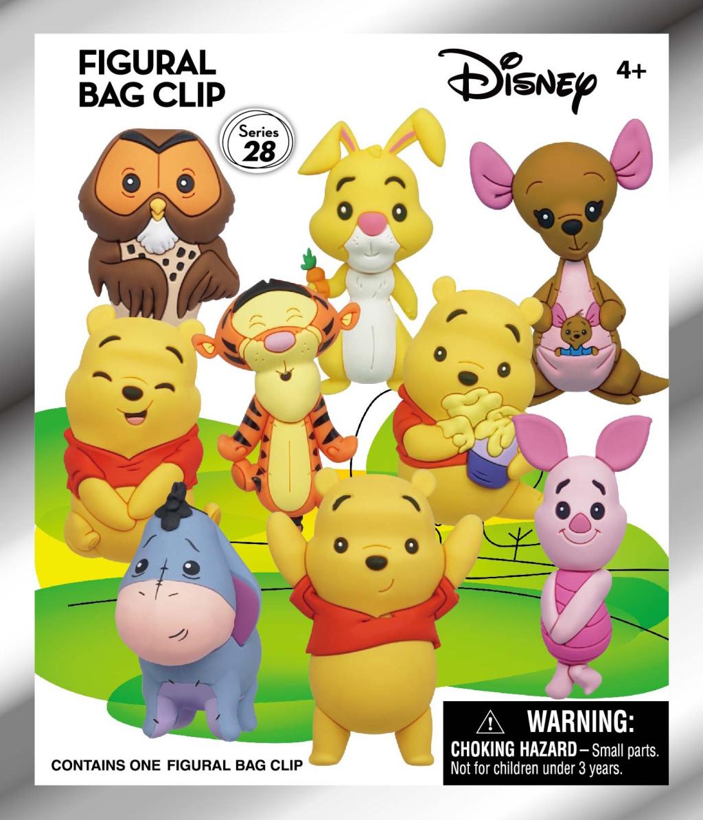 DISNEY - Winnie the Pooh - 3D Foam Bag Clip (Display 24 Pcs) - 3