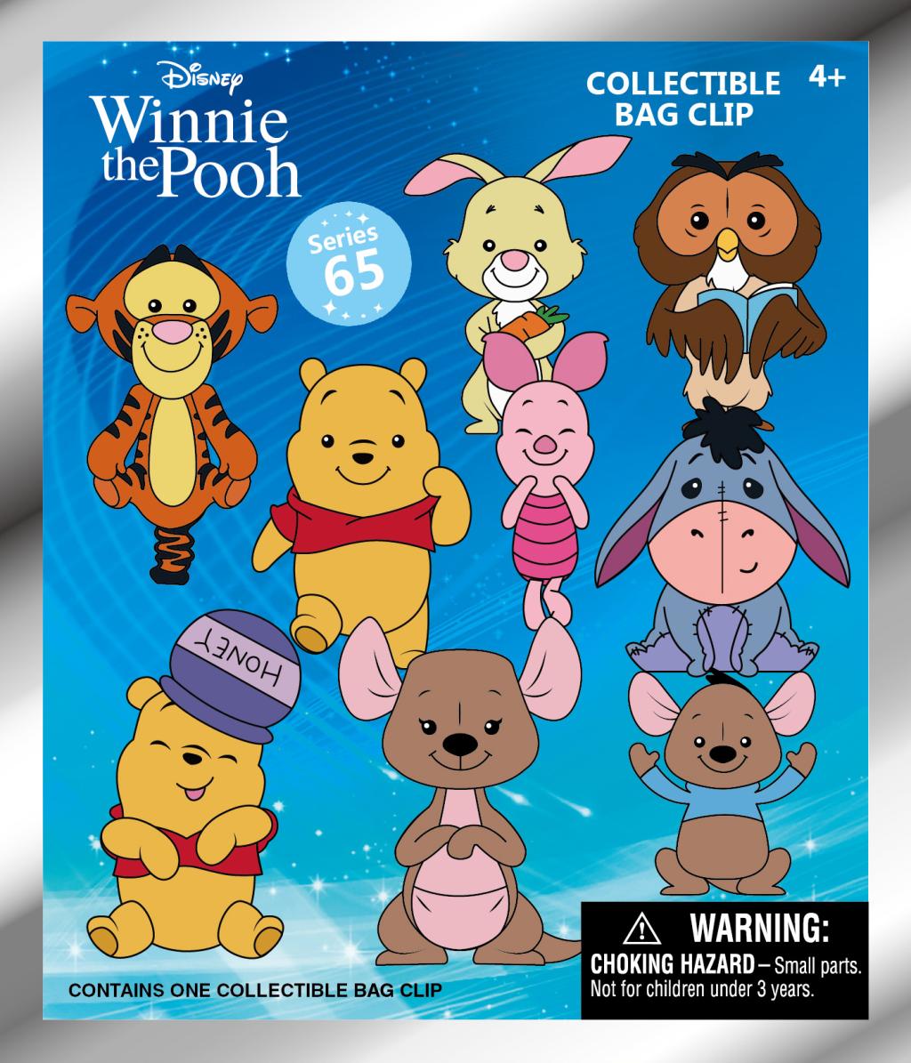 WINNIE L'OURSON - Series 2 - 3D Foam Bag Clip (Display 24 Pcs) - 3