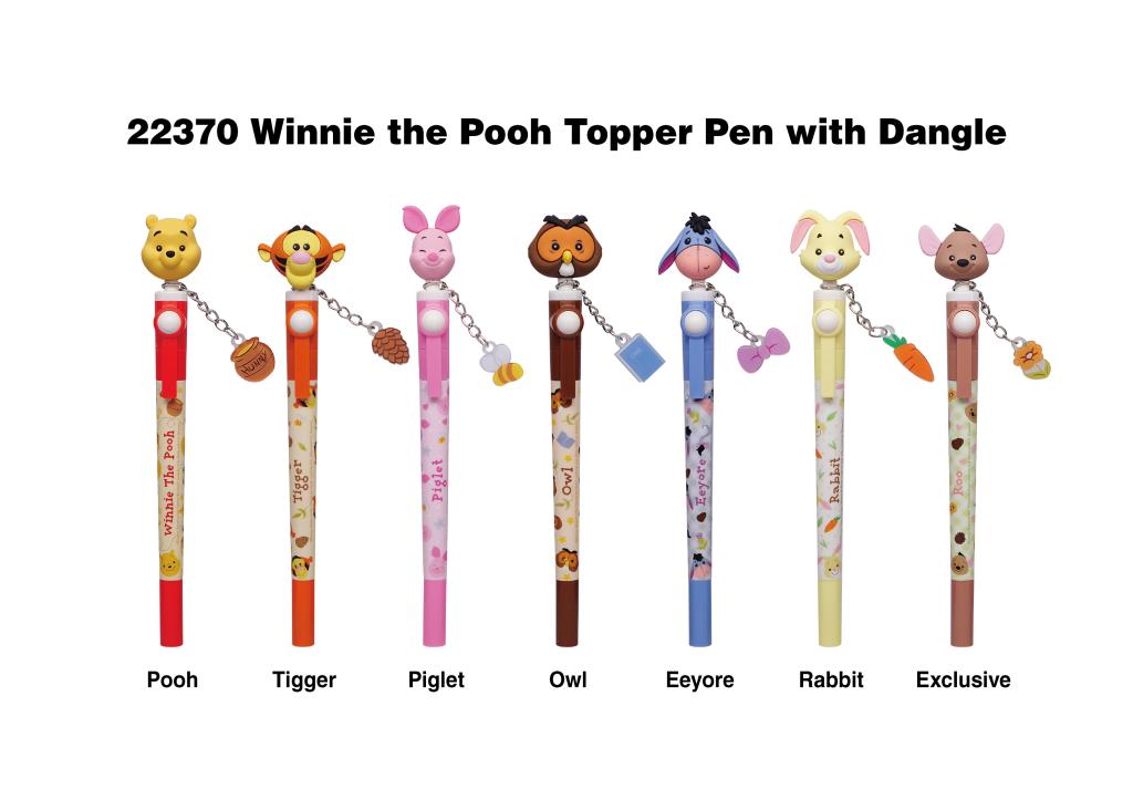 WINNIE L'OURSON - Stylo rotatif 3D Head Topper (Display de 16 pieces) - 2