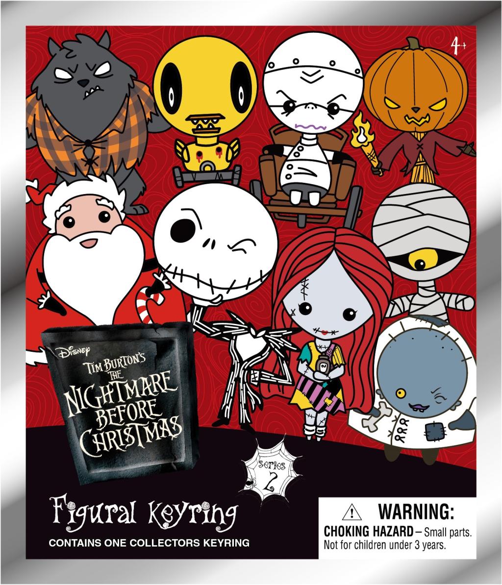NIGHTMARE BEFORE CHRISTMAS Serie 2 - 3D Foam Bag Clip (Display 24 Pcs) - 3